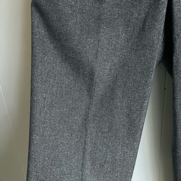 Talbots Wool Blend Metallic High Rise Straight Holiday Brown Office Pants Sz 10 - Picture 3 of 11